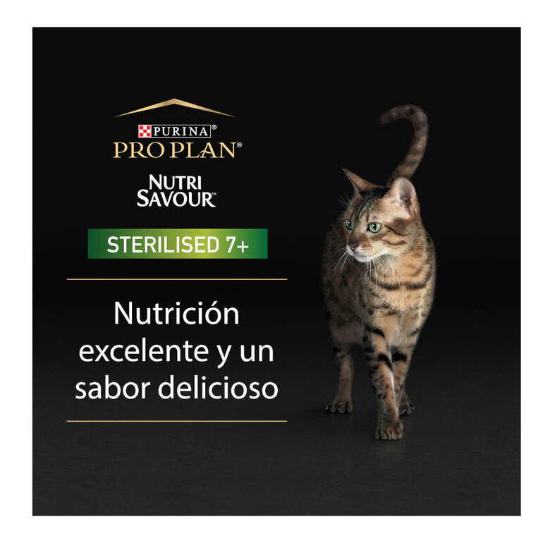 Pro Plan NutriSavour Sterilised 7+ Peru terrina para gatos, , large image number null